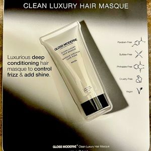 GLASS MODERNE Clean Luxury Hair Masque Mask 3.4 oz NEW
